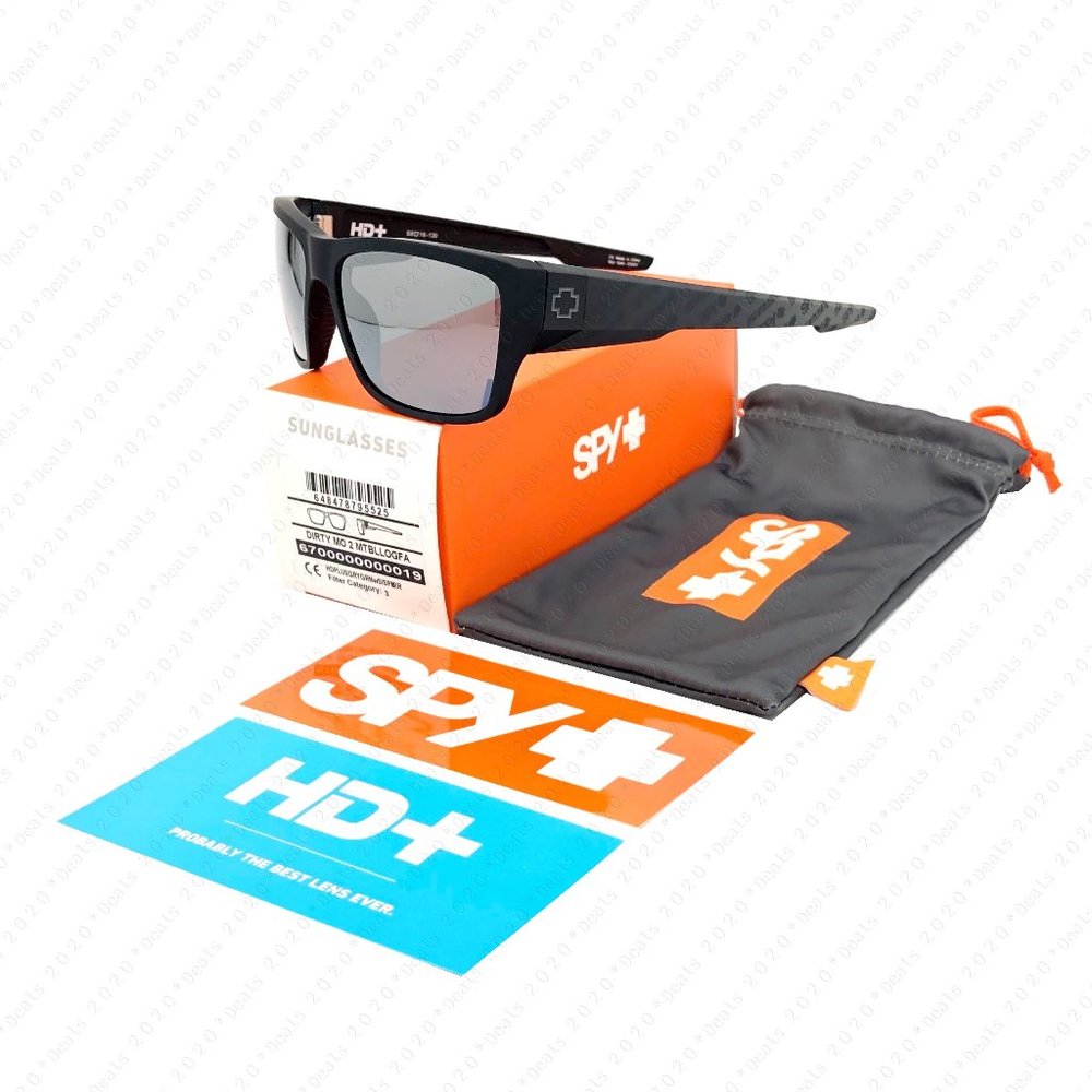 Spy Optic Dirty MO2 Matte Black Logo Fade 58mm Sunglasses / 6700000000019